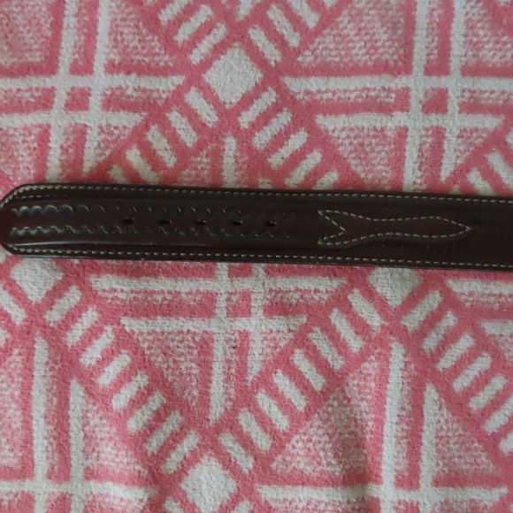 vintage justin western cutter bill leather belt 34 - Picture 5 of 7